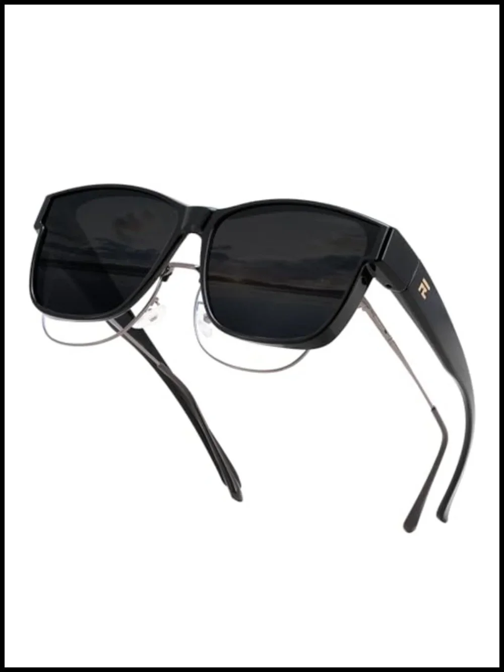Large Fit Over Glasses Polarized Oversized Square Sun Glasses UV400 Protection